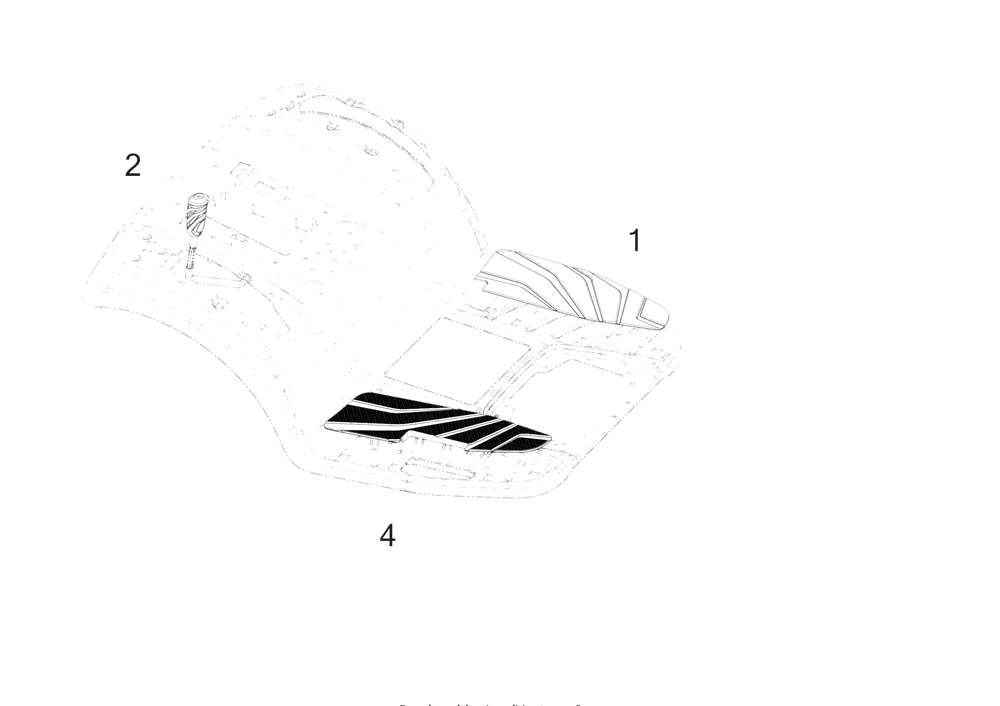 Grip And Footpad Diagram and Parts List for XT2-GX54DKH (14AQA6TMA10)(2022) Cub Cadet Lawn Tractor